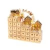 13,98 In. H B/O Lighted Christmas Wood Village Scene Advent Calendar