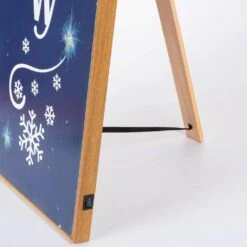 47.2 In. Battery Operated Lighted Wood Let It Snow Porch Sign With Easel -Northlight Shop gerson international christmas wall decorations 2593040ec 4f 1000