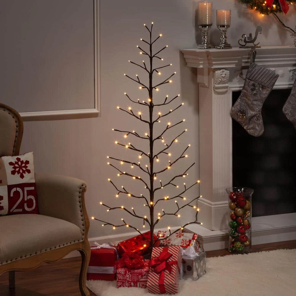 5 Ft. H Electric 2-D Tree With Warm White LED Lights 2 5 Ft. H Electric 2-D Tree With Warm White LED Lights - Image 2