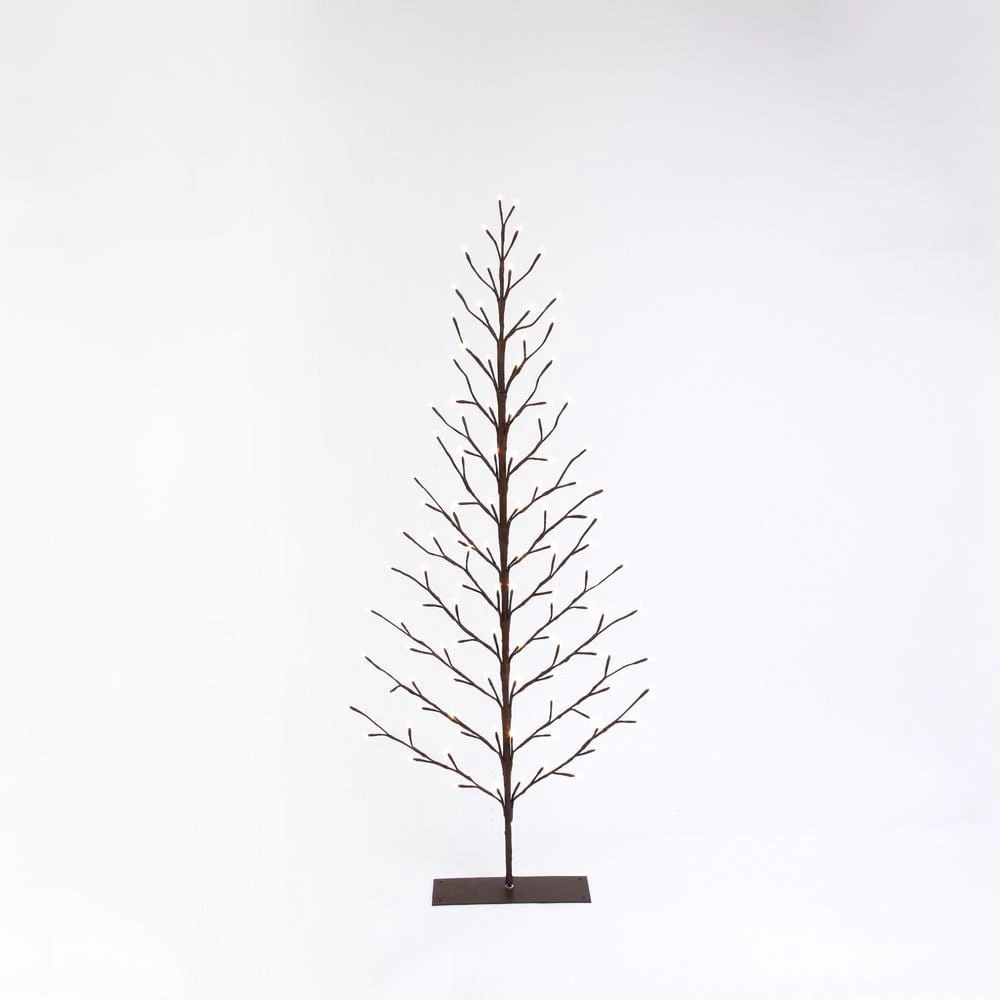 5 Ft. H Electric 2-D Tree With Warm White LED Lights 1 5 Ft. H Electric 2-D Tree With Warm White LED Lights
