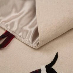 48 In. D Fabric Christmas Tree Skirt - Dachshund -Northlight Shop glitzhome christmas tree skirts 1103203333 76 1000