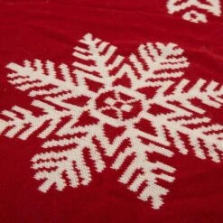 48 In. D Knitted Christmas Tree Skirt In Snowflake 10 48 In. D Knitted Christmas Tree Skirt In Snowflake -Northlight Shop glitzhome christmas tree skirts 1113202620 44 1000