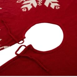 48 In. D Knitted Christmas Tree Skirt In Snowflake 8 48 In. D Knitted Christmas Tree Skirt In Snowflake -Northlight Shop glitzhome christmas tree skirts 1113202620 4f 1000