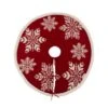 48 In. D Knitted Christmas Tree Skirt In Snowflake