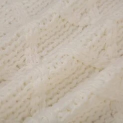 52 In. D Knitted Polyester White Christmas Tree Skirt With Red Trim And Pompom -Northlight Shop glitzhome christmas tree skirts 1113203194 fa 1000