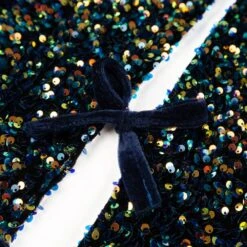 48 In. D Navy Blue Sequin Christmas Tree Skirt -Northlight Shop glitzhome christmas tree skirts 2004700078 1f 1000