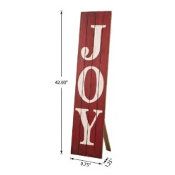 42 In. H Joy Christmas Wooden Porch Sign -Northlight Shop glitzhome christmas wall decorations 1103202652 4f 1000