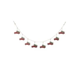 5.9 Ft. L Metal Red Truck Garland