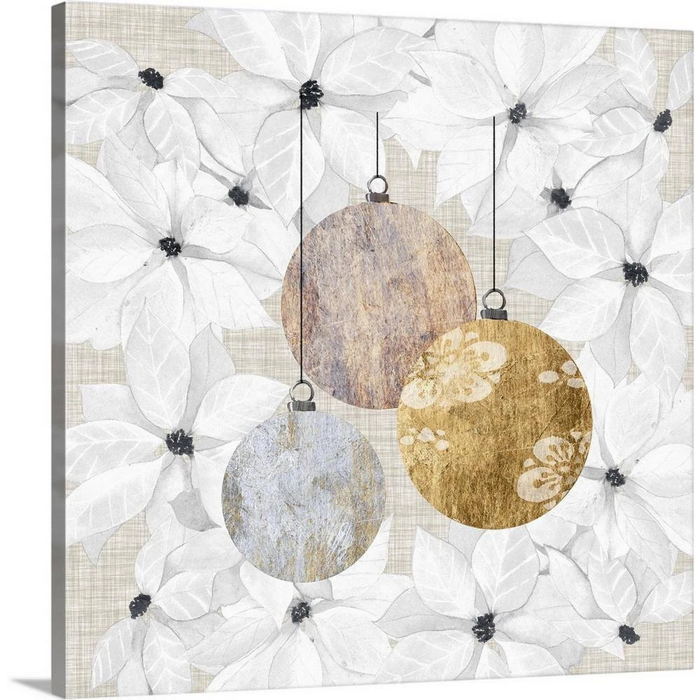 24 In. X 24 In. Sophisticated Christmas IV By Grace Popp Canvas Wall Art 1 24 In. X 24 In. Sophisticated Christmas IV By Grace Popp Canvas Wall Art