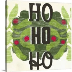 20 In. X 20 In. Let's Get Jolly II By June Erica Vess Canvas Wall Art