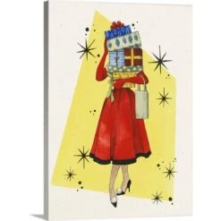 30 In. X 40 In. Vintage Christmas I By Grace Popp Canvas Wall Art