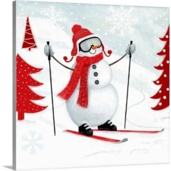 30 In. X 30 In. Snow Day I By Victoria Borges Canvas Wall Art