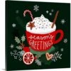 16 In. X 16 In. Christmas Comforts I By Victoria Borges Canvas Wall Art