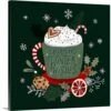 16 In. X 16 In. Christmas Comforts II By Victoria Borges Canvas Wall Art