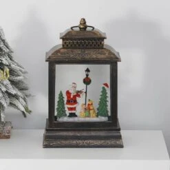 HOMCOM 10 .5 In. Snow Globe Lantern -Northlight Shop homcom christmas wall decorations 830 269v01 31 1000