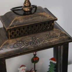 HOMCOM 10 .5 In. Snow Globe Lantern -Northlight Shop homcom christmas wall decorations 830 269v01 77 1000