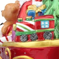 Home Accents Holiday 12 In. H Fiber Optic Santa With LED Light -Northlight Shop home accents holiday christmas centerpieces mx4176 40 1000