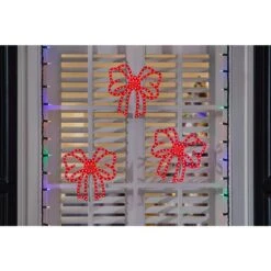 Home Accents Holiday 10 In. Twinkling LED Bows (3-Pack) Y1 8 Home Accents Holiday 10 In. Twinkling LED Bows (3-Pack) Y1 -Northlight Shop home accents holiday christmas novelty lights 23le11070 40 1000