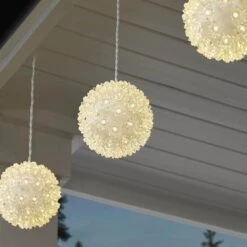 Home Accents Holiday 5.5 In. LED Hanging Sphere Lights (4-Pack) -Northlight Shop home accents holiday christmas novelty lights 24le21026 a0 1000