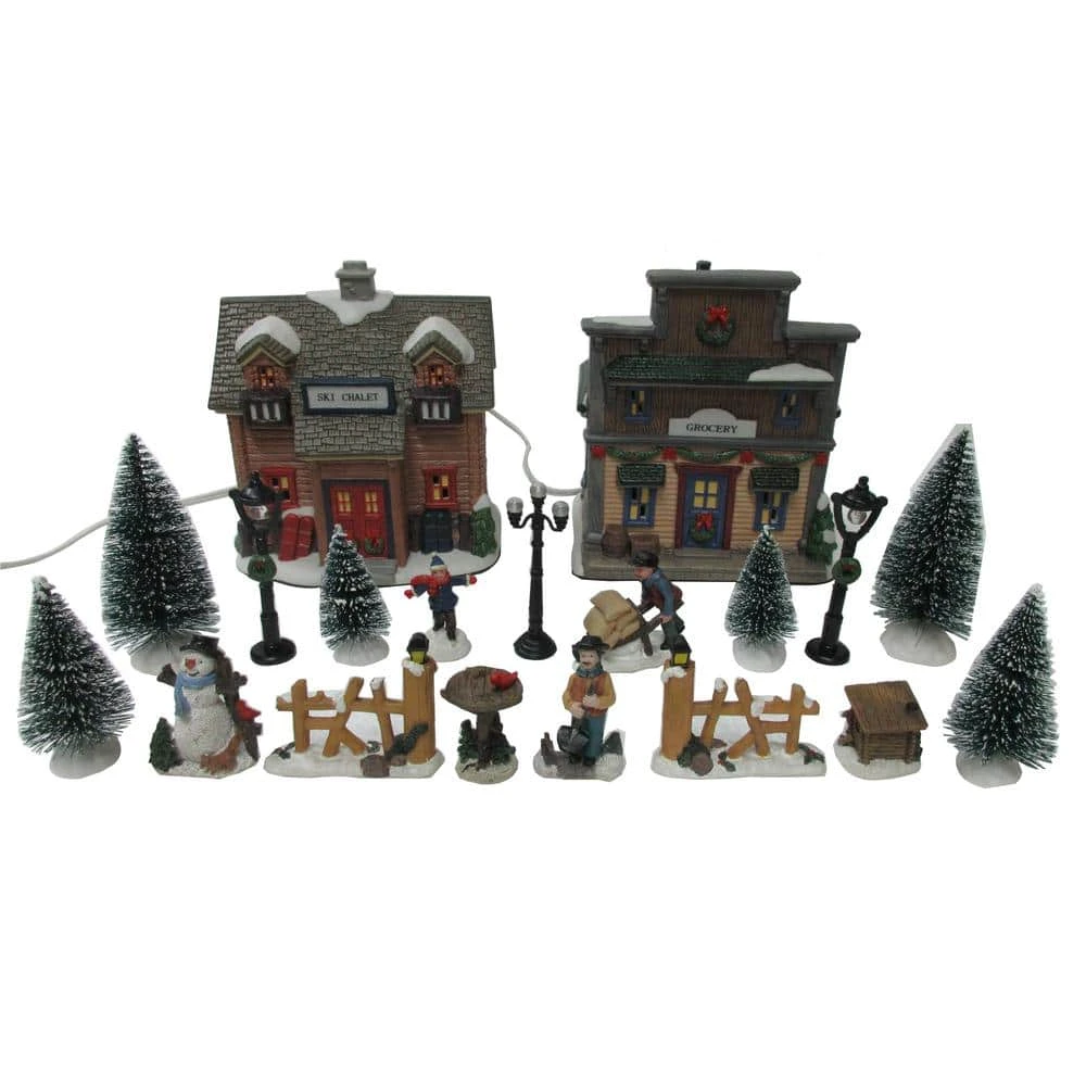 Home Accents Holiday 5.72 In H Christmas Village Set-Ski Chalet 1 Home Accents Holiday 5.72 In H Christmas Village Set-Ski Chalet