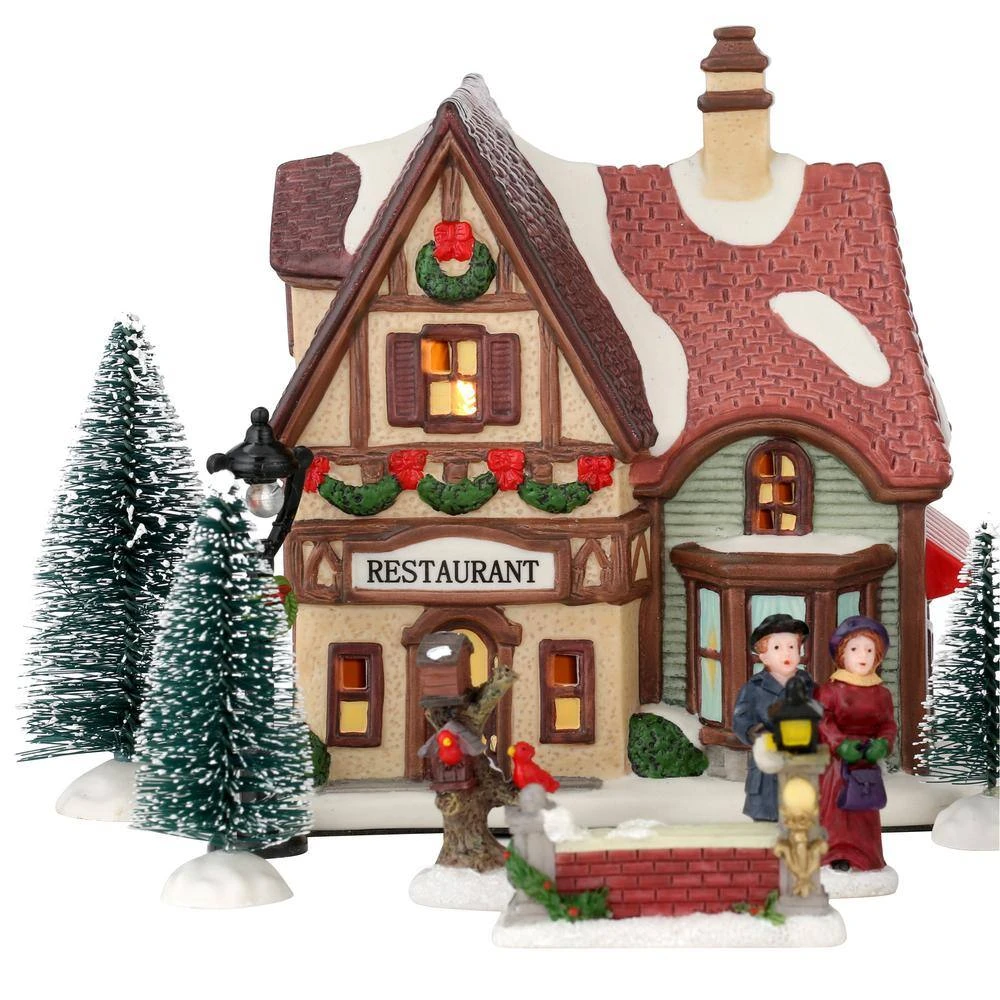 Home Accents Holiday 5.98 In H Christmas Village Set - School 2 Home Accents Holiday 5.98 In H Christmas Village Set - School - Image 2