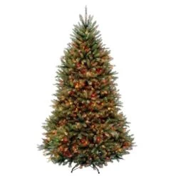 Home Accents Holiday 7.5 Ft Dunhill Fir LED Pre-Lit Artificial Christmas Tree With 750 Color Changing Lights With 9 Functions -Northlight Shop home accents holiday pre lit christmas trees duh3 300d 75 c3 1000