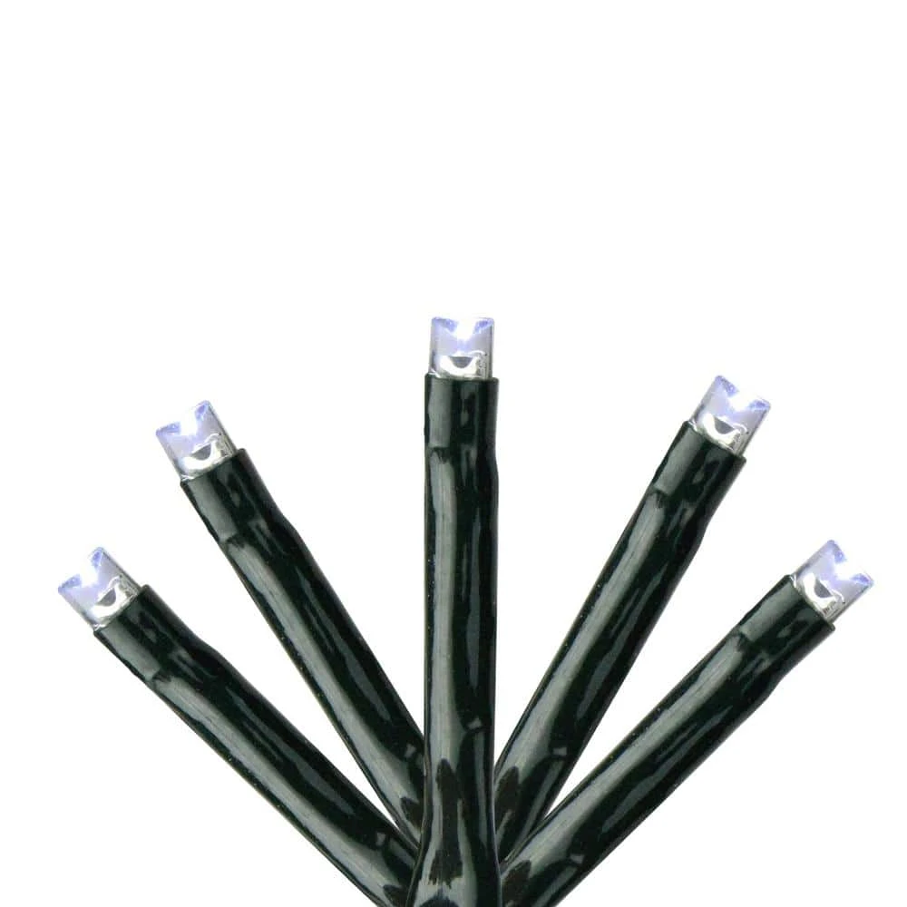 223-Light LED Cool White 8-Function Twinkle 1-2 Glow Lights With 17 Ft. Green Wire 1 223-Light LED Cool White 8-Function Twinkle 1-2 Glow Lights With 17 Ft. Green Wire