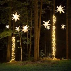 14 In. Illuminated LED White Holiday Moravian Star -Northlight Shop kringle traditions christmas novelty lights 72721 44 1000