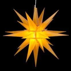 14 In. Illuminated LED Gold Holiday Moravian Star