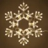 20 In. 70-Light LED Warm White Folding Snowflake Decoration