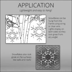 36 In. 105-Light LED Cool White Folding Twinkle Snowflake Decoration -Northlight Shop kringle traditions christmas novelty lights 79770 fa 1000