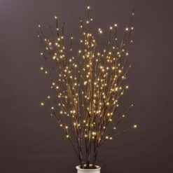 41 In. Lighted Willow Branch Artificial Christmas Tree 100 Mini LED For Decoration Indoor Outdoor With Timer And Dimmer