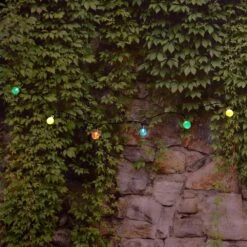 Solar Powered Crystal Ball String Lights - Multicolor -Northlight Shop lumabase christmas novelty lights 37101 44 1000