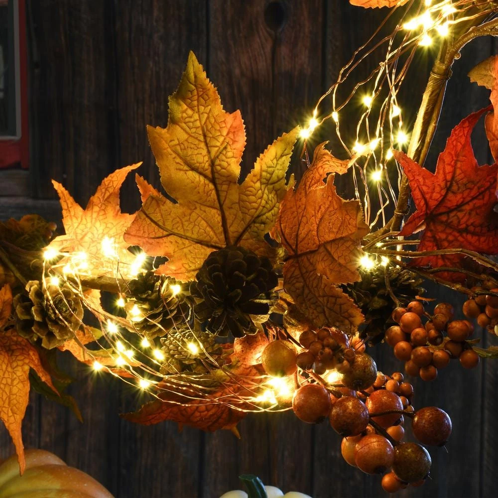 100 LED Bulbs Warm White Copper Multi-Strand Fairy String Lights Battery Operated (Set Of 2) 6 100 LED Bulbs Warm White Copper Multi-Strand Fairy String Lights Battery Operated (Set Of 2) - Image 6