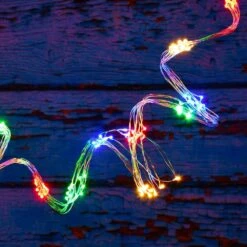 100-Light LED Battery Operated Multi-Color Multi-Strand Fairy String Lights (Set Of 2) -Northlight Shop lumabase christmas novelty lights 58802 76 1000