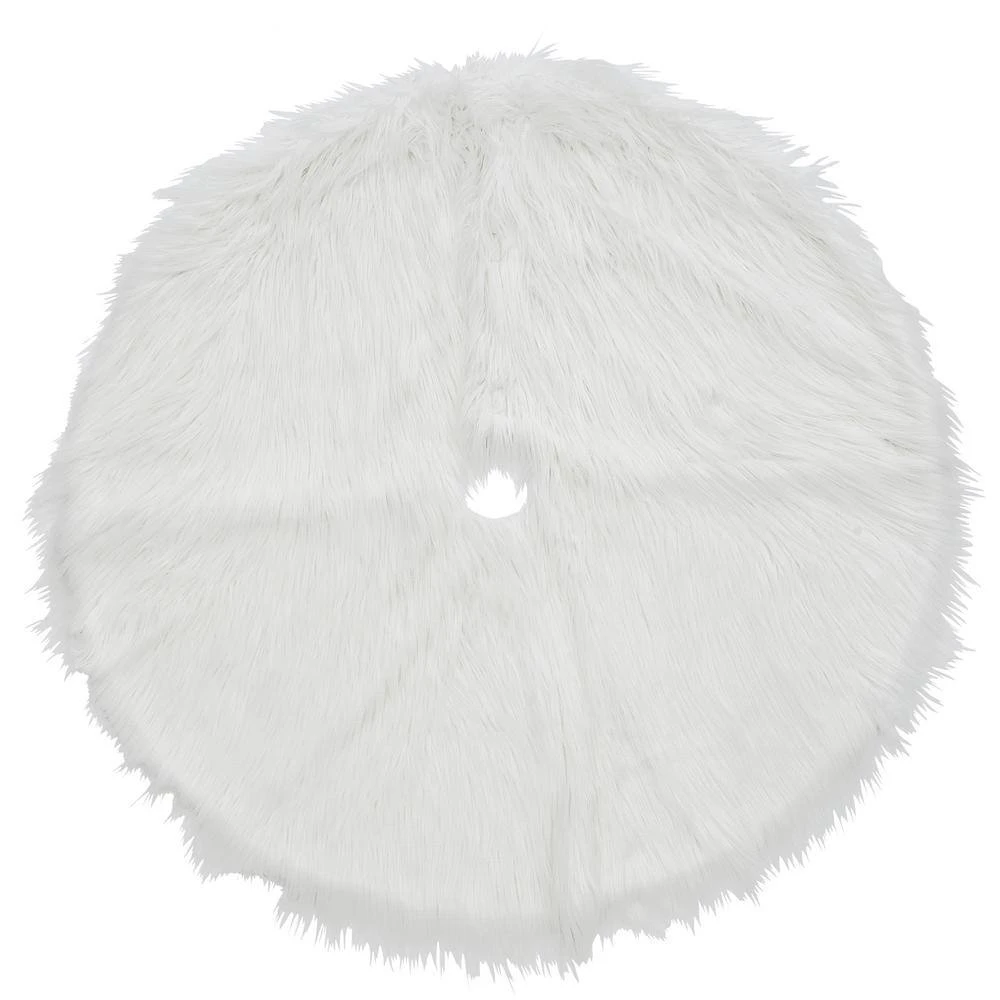 52 " General Store Collection White High Pile Christmas Tree Skirt 1 52 " General Store Collection White High Pile Christmas Tree Skirt