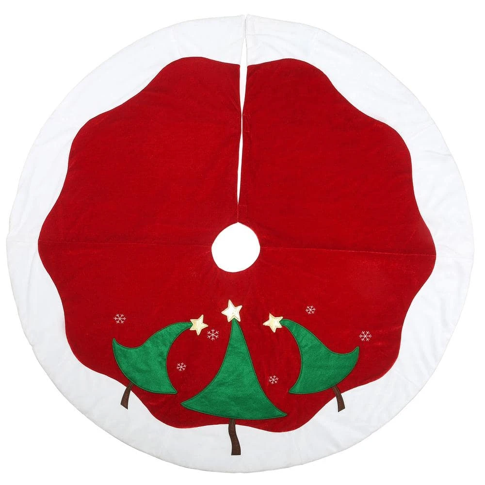 52 " General Store Collection Red And White Christmas Tree Skirt 1 52 " General Store Collection Red And White Christmas Tree Skirt