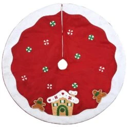 48 " Be Merry Collection Gingerbread House Christmas Tree Skirt
