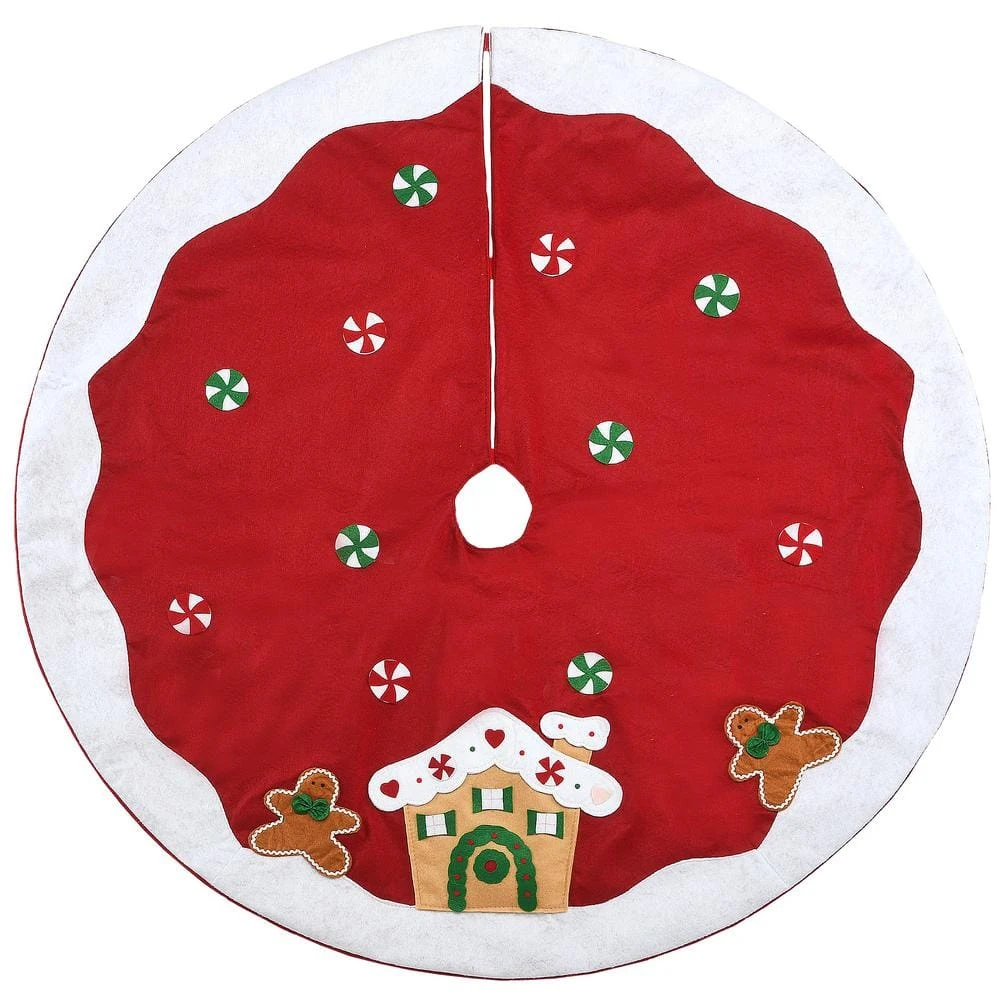 48 " Be Merry Collection Gingerbread House Christmas Tree Skirt 1 48 " Be Merry Collection Gingerbread House Christmas Tree Skirt