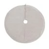 60 In. HGTV Home Collection Quilted Velvet Tree Skirt Ivory