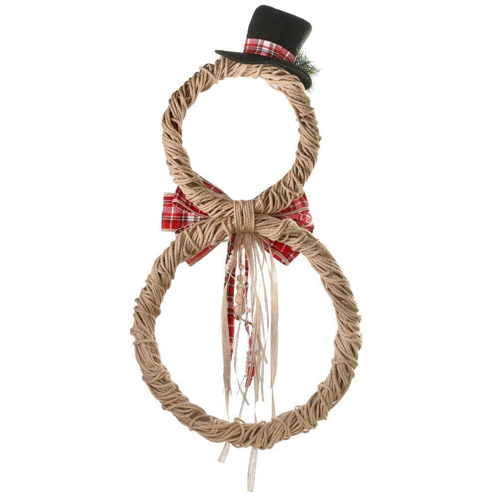 31 " Jute Snowman Wall Decor 5 31 " Jute Snowman Wall Decor - Image 5