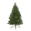 4 Ft. Green Pre-Lit LED Grand Teton Spruce Flat Back Artificial Christmas Tree With 90 Clear Lights