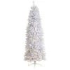 7 Ft. White Pre-Lit LED Slim Artificial Christmas Tree With 300 Warm White Lights