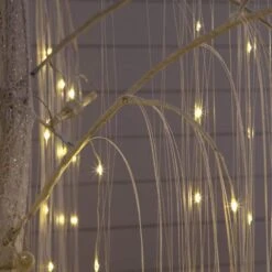 7 Ft. Pre-Lit Artificial White Willow Tree With 400-Cool White LED Light -Northlight Shop nearly natural pre lit christmas trees t5207 1f 1000