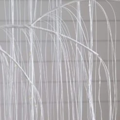 7 Ft. Pre-Lit Artificial White Willow Tree With 400-Cool White LED Light -Northlight Shop nearly natural pre lit christmas trees t5207 66 1000