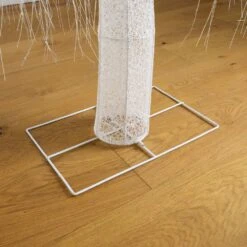 7 Ft. Pre-Lit Artificial White Willow Tree With 400-Cool White LED Light -Northlight Shop nearly natural pre lit christmas trees t5207 d4 1000