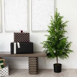 5 Ft. Artificial Norfolk Pine Christmas Tree 13 5 Ft. Artificial Norfolk Pine Christmas Tree -Northlight Shop nearly natural unlit christmas trees t4709 fa 1000