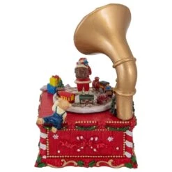 Northlight 7 In. Musical Santa Claus On Gramophone Christmas Music Box -Northlight Shop northlight christmas centerpieces 34811769 1f 1000