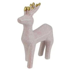 Northlight 6 In. Glittery Pink Ceramic Reindeer Christmas Figure -Northlight Shop northlight christmas centerpieces 34865290 4f 1000