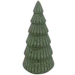 Northlight 5.2 5 In. Green Glass Christmas Tree Table Top Decor